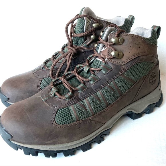Timberland hiking boots women’s 9.5 lightweight boots brown faux leather upper - Picture 2 of 10